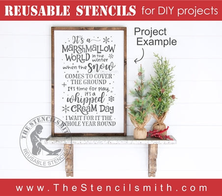 7048 - it's a marshmallow world - The Stencilsmith