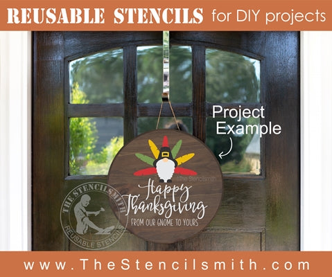 7049 - Happy Thanksgiving gnome - The Stencilsmith