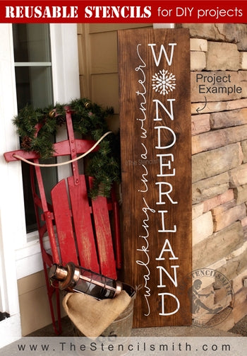 7055 - walking in a winter wonderland - The Stencilsmith