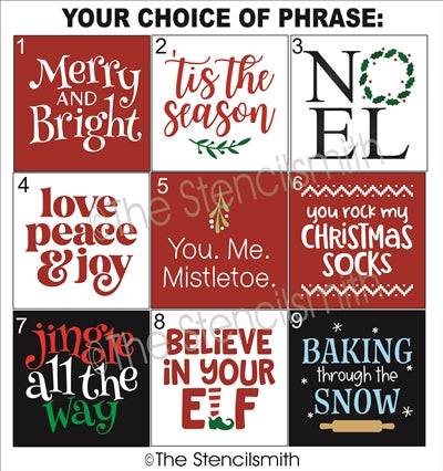 7065 - Christmas minis - The Stencilsmith