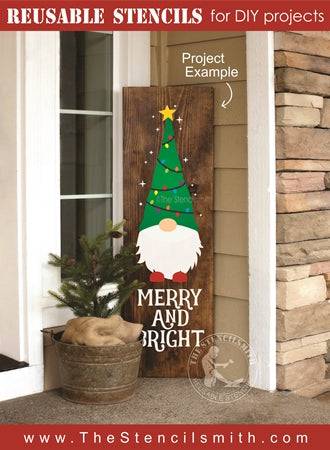 7124 - Merry and Bright (gnome) - The Stencilsmith