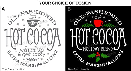 7127 - Old-Fashioned Hot Cocoa - The Stencilsmith