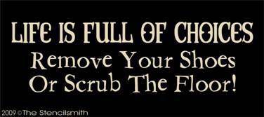 712 - Remove shoes or scrub floor - The Stencilsmith