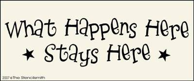 What Happens Here Stays Here - The Stencilsmith