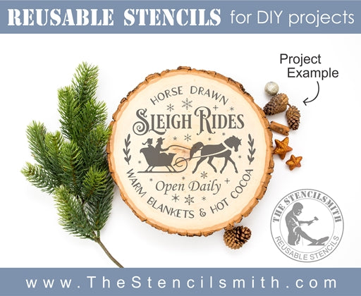 7133 - Horse Drawn Sleigh Rides - The Stencilsmith