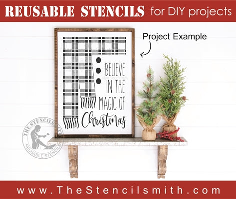 7135 - Believe in the magic of Christmas - The Stencilsmith