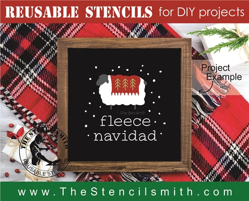 7149 - fleece navidad - The Stencilsmith