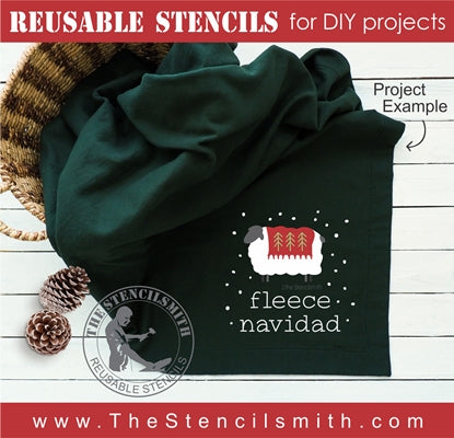 7149 - fleece navidad - The Stencilsmith