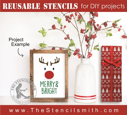 7152 - Merry & Bright reindeer - The Stencilsmith