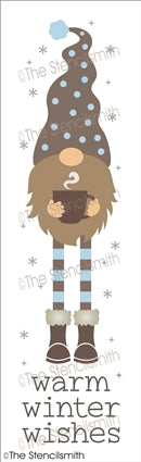 7159 - warm winter wishes gnome - The Stencilsmith