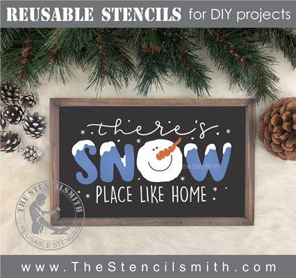 7173 - there's SNOW place like home - The Stencilsmith