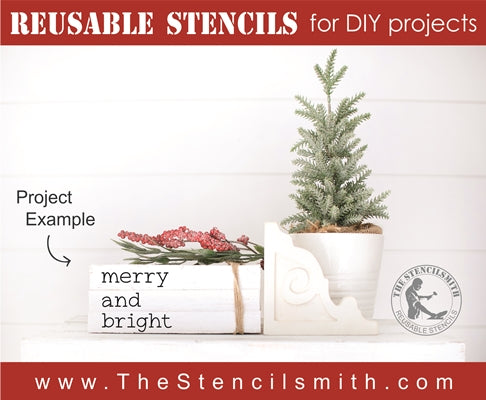 7176 - Christmas phrases - The Stencilsmith