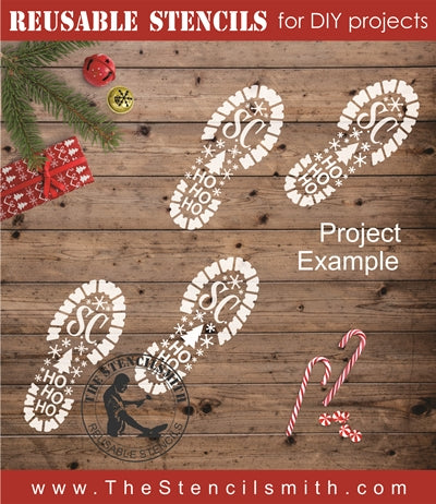 7181 - Santa footprints (2 pc set) - The Stencilsmith