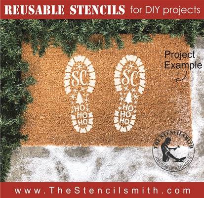 7181 - Santa Footprints (2 Pc Set) Stencils