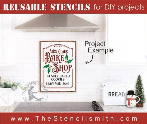 7192 - Mrs. Claus' Bake Shop - The Stencilsmith