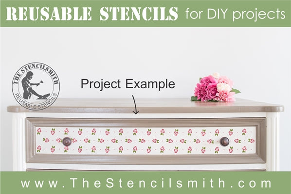 7207 - Rosebud pattern - The Stencilsmith