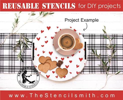 7208 - Mini hearts - The Stencilsmith