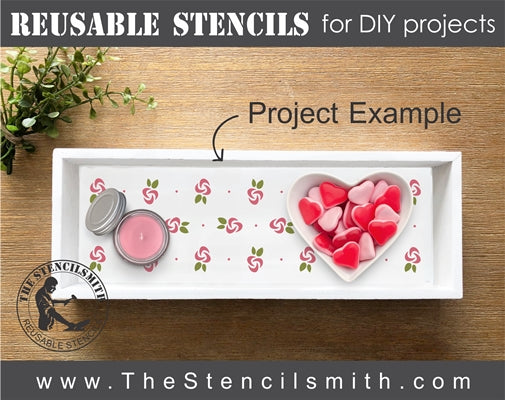 7207 - Rosebud pattern - The Stencilsmith