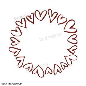 7216 - heart wreath - The Stencilsmith