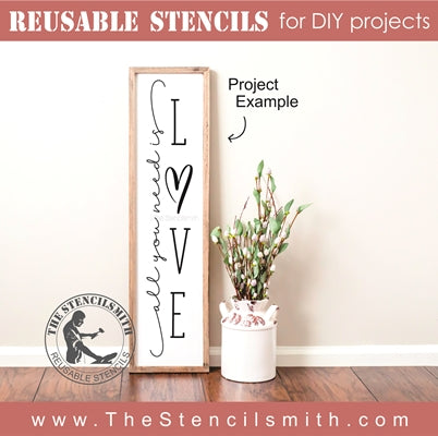 7222 - all you need is love - The Stencilsmith