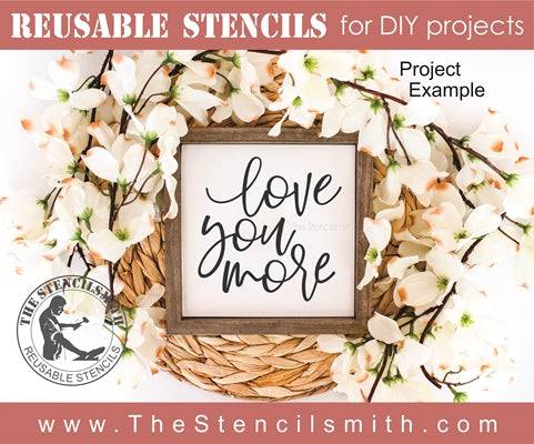 7225 - love you more / most - The Stencilsmith