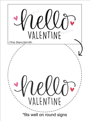 7228 - hello valentine - The Stencilsmith