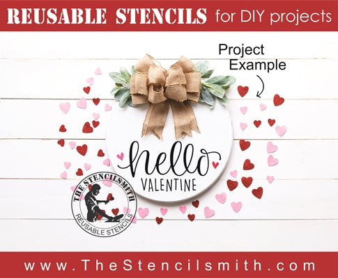7228 - hello valentine - The Stencilsmith