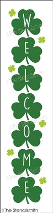 7237 - welcome (shamrocks) - The Stencilsmith