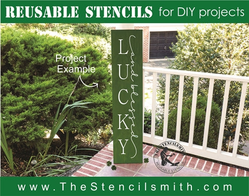 7240 - LUCKY and blessed - The Stencilsmith