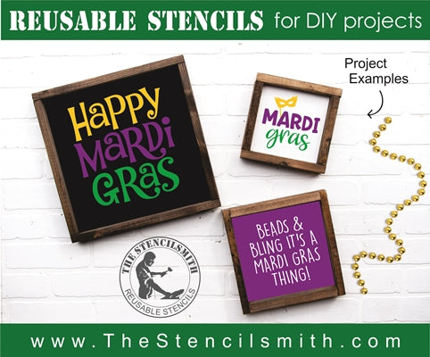7243 - mardi gras minis - The Stencilsmith