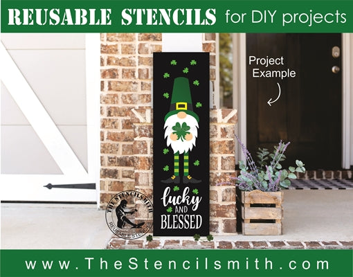 7248 - lucky and blessed (gnome) - The Stencilsmith