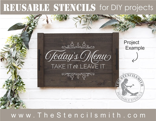 7251 - Today's Menu take it or - The Stencilsmith