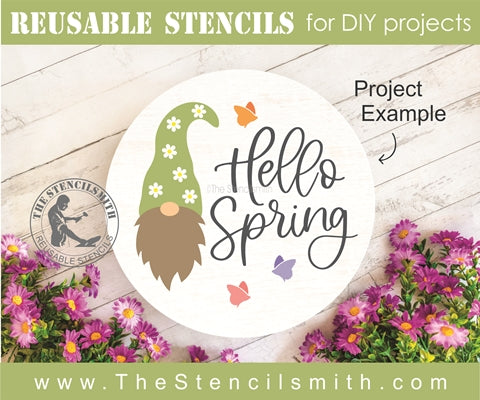 7271 - Hello Spring (gnome) - The Stencilsmith