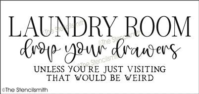 7283 - Laundry Room drop your - The Stencilsmith