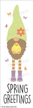 7293 - spring greetings (gnome) - The Stencilsmith