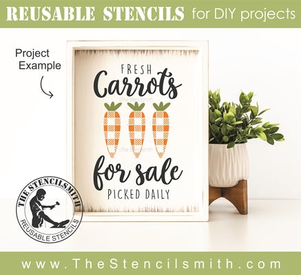 7296 - Carrots for Sale - The Stencilsmith