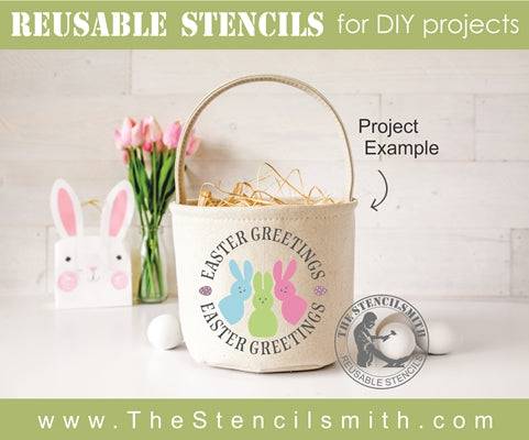 7299 - Easter Greetings - The Stencilsmith