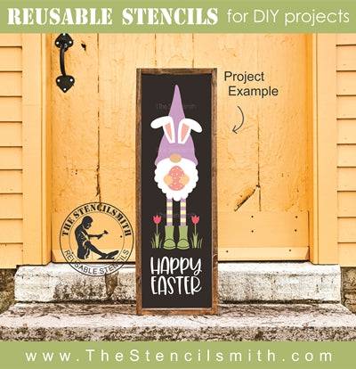7303 - happy easter (gnome) - The Stencilsmith