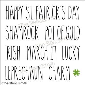 7310 - St. Patrick's Day words - The Stencilsmith