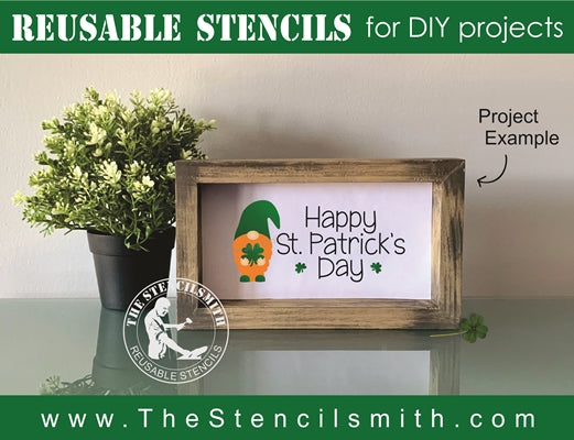 7314 - Happy St. Patrick's Day (gnome) - The Stencilsmith