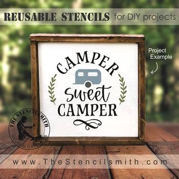 7316 - camper sweet camper - The Stencilsmith