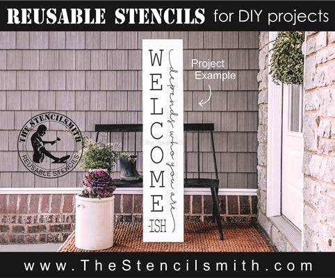 7319 - Welcome-ish depends who you are - The Stencilsmith