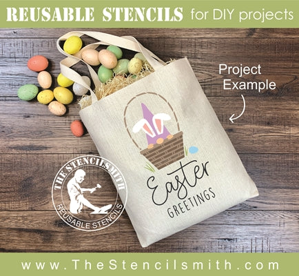 7324 - Easter Greetings (gnome) - The Stencilsmith