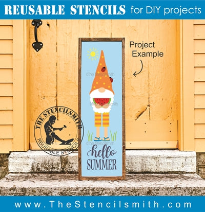 7344 - hello summer (gnome) - The Stencilsmith