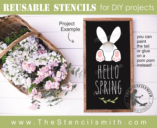 7345 - hello spring - The Stencilsmith