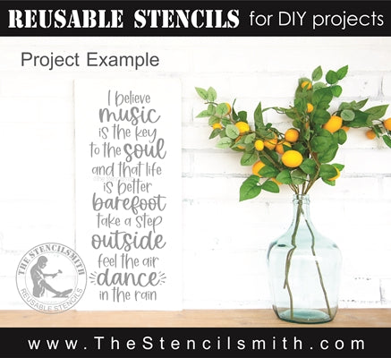 7365 - I believe music is - The Stencilsmith