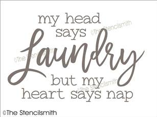 7370 - my head says Laundry but - The Stencilsmith
