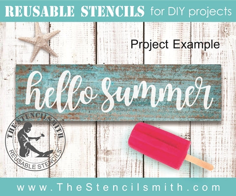 7377 - hello summer - The Stencilsmith