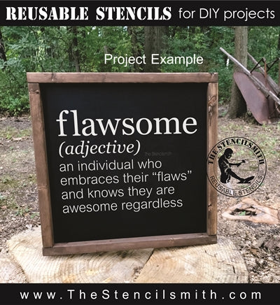 7386 - flawsome definition - The Stencilsmith