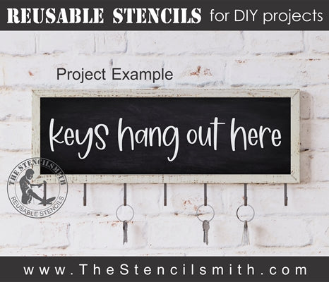 7390 - Keys Hang Out Here - The Stencilsmith